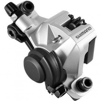 Калипер механический SHIMANO BR-M375, СЕРЕБ, ПЕР. ИЛИ ЗАДН., ПЛАСТ. КОЛ, POST M.