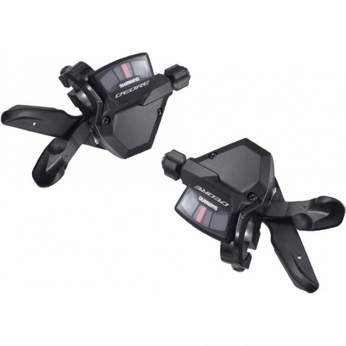 Шифтер SHIMANO DEORE, M590, ЛЕВ/ПР, 3X9СК, ТРОС+ОПЛЕТКА ISLM590PA