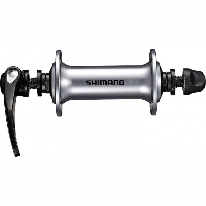 Втулка передняя SHIMANO SORA RS300, 36 отверстий, эксцентрик QR 129 мм, серебро EHBRS300ABS