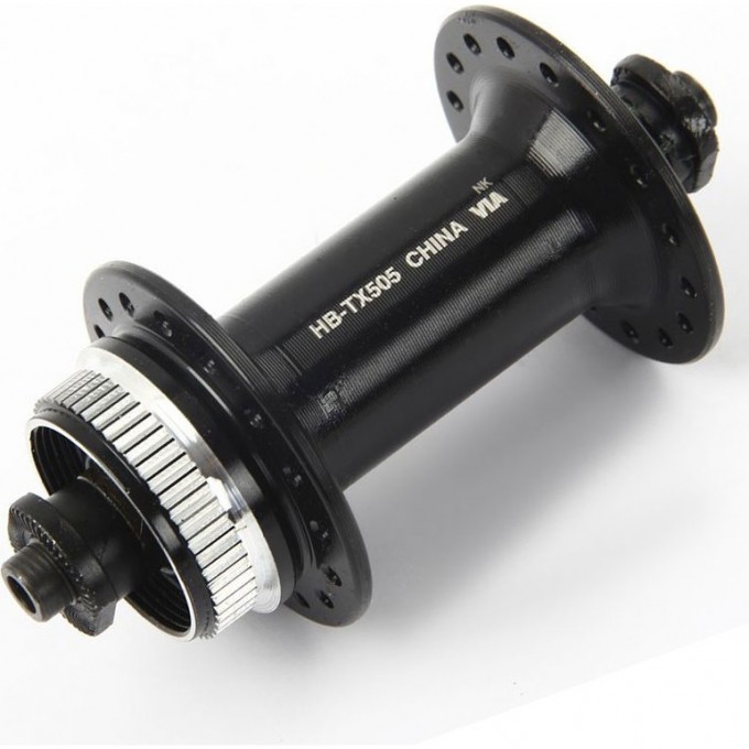 Втулка передняя SHIMANO TOURNEY TX505, 32 отверстия, QR, C.LOCK, без кожуха, черный EHBTX505B5