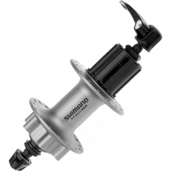 Втулка задняя SHIMANO DEORE, M525A, 32 отверстия, 8/9 скоростей, QR, 6-болтов, серебристый EFHM525ABZSS