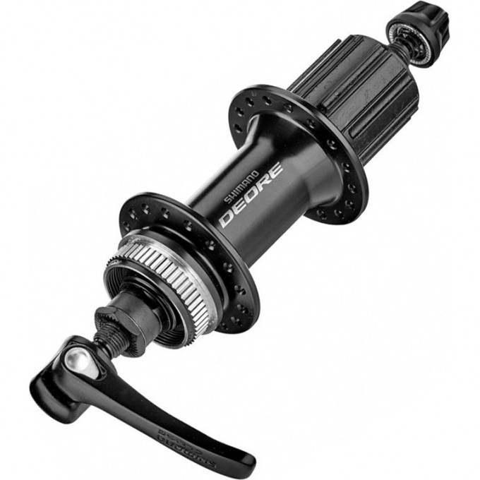 Втулка задняя SHIMANO DEORE, M6000, 32 отверстия, 8/9/10 скоростей, C.LOCK, QR, с пыльником, черный EFHM6000BZAL