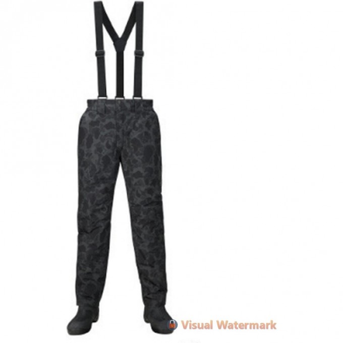Брюки утеплённые SHIMANO RB-04PS DRYSHIELD чёрный камуфляж L 59YRB04PS38