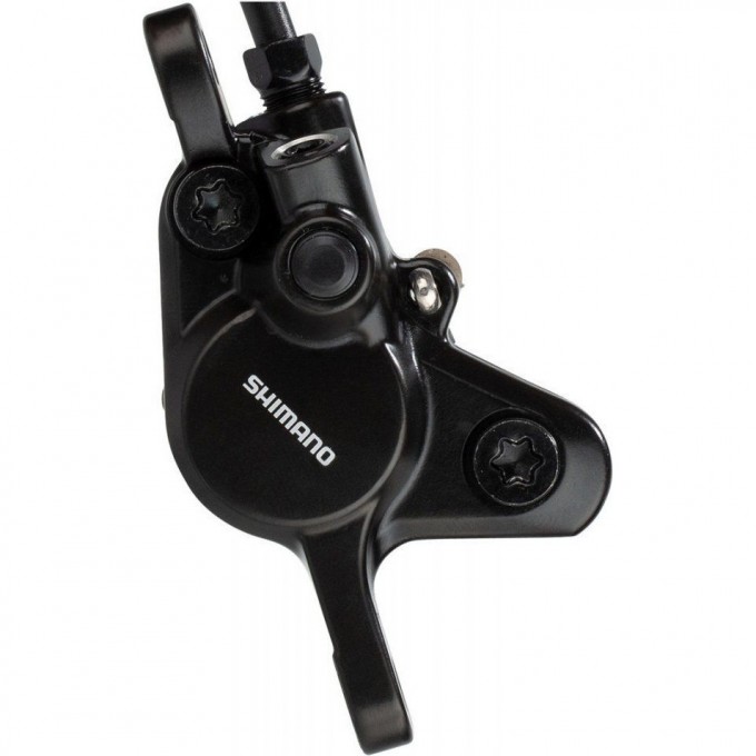 Калипер гидравлический SHIMANO MT400, POST MOUNT, пластиковые колодки, без адаптера, EBRMT400MPRXL