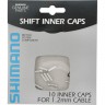 Концевик SHIMANO алюминиевый для троса переключателя, 10 штук Y62098060