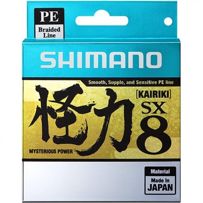 Леска плетёная SHIMANO KAIRIKI 8 PE 150 м разноцветная 0.190 мм 12.0 кг 59WPLA58R24