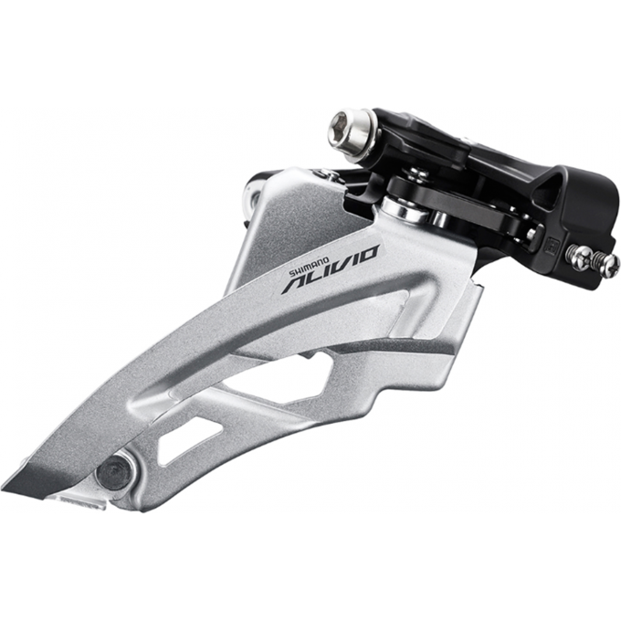 Переключатель передний SHIMANO XT M8020-L, нижний хомут, side-swing, 2X11, верхняя тяга, IFDM8020LX6