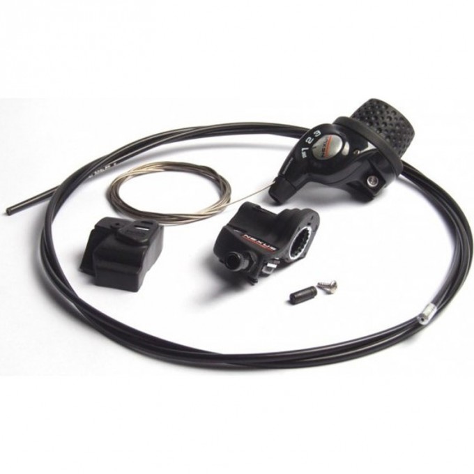 Шифтер SHIMANO NEXUS, 3S35E, 3 скорости, с bell crank 3, оплетка, 2550мм черный ASL3S35E255LS