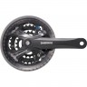 Система SHIMANO ACERA, M361, 170 мм, квадрат, 48/38/28T, защита, черный EFCM361C888CL