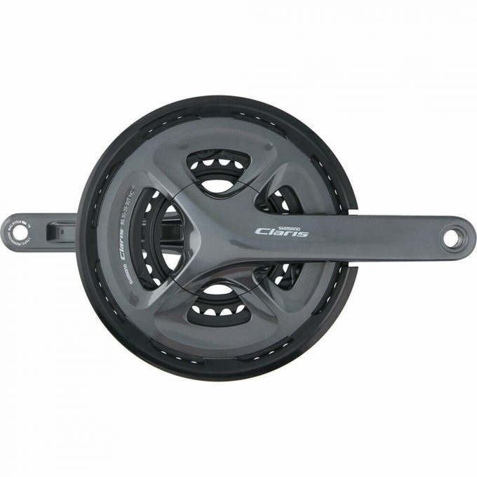 Система SHIMANO CLARIS, R2030, 175мм, интегрированный вал, 8 скоростей с защитой 50/39/30T EFCR2030EX090C