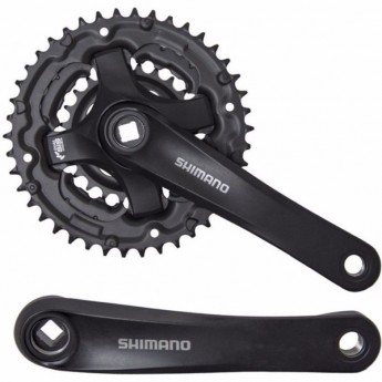 Система SHIMANO MT210, 175мм, интегрированный вал, 46/30, без защиты, цвет черный