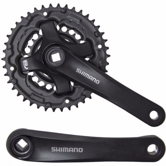 Система SHIMANO MT210, 175мм, интегрированный вал, 46/30, без защиты, цвет черный EFCMT210EX60XL
