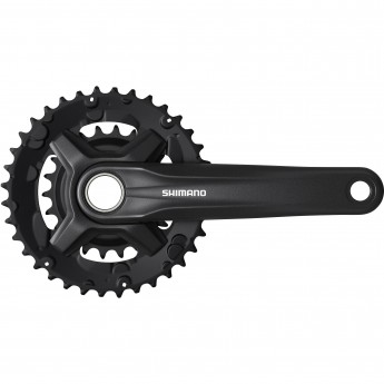 Система SHIMANO MT210-2, 175 мм, 36/22T, интегрированный вал, черный, для 9 скоростей