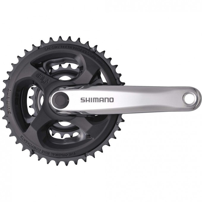 Система SHIMANO TOURNEY, M131, 170мм, квадрат, 42/34/24, серебристый, без упаковки AFCM131C244C