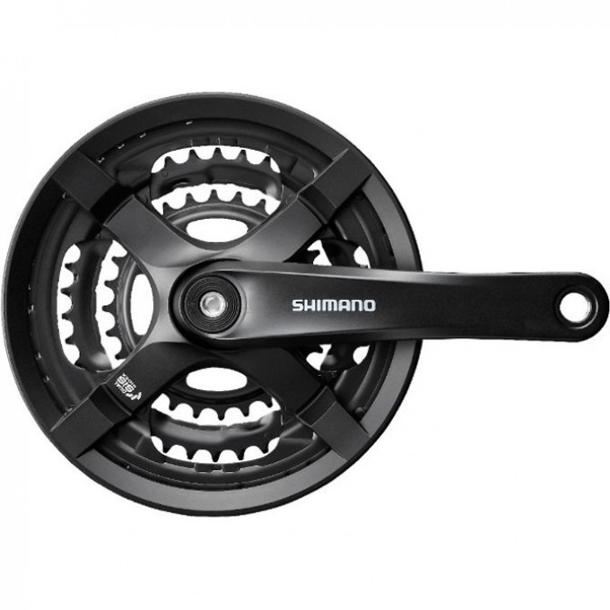 Система SHIMANO TY501, 175мм, квадрат, 42/34/24, без защиты, с болтами, черный, без упаковки AFCTY501E244XLB