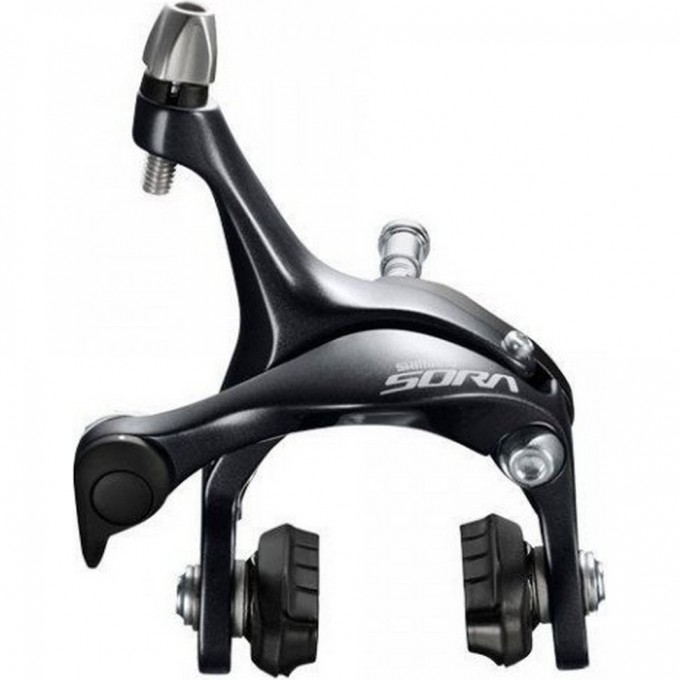 Тормоз клещевой SHIMANO SORA, R3000, задний, гайка/болт: 12.8/10.5мм, черный, EBRR3000AR87A