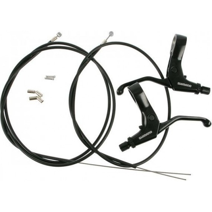 Тормозная ручка SHIMANO BL-R550 черная, правая/левая, тросик+оплетка (комплект) EBLR550PAL