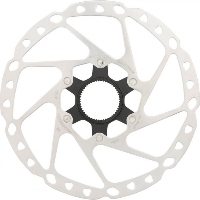 Тормозной диск SHIMANO RT64, 160мм, C.LOCK, с стопорным кольцом внешние шлицы ESMRT64SEC