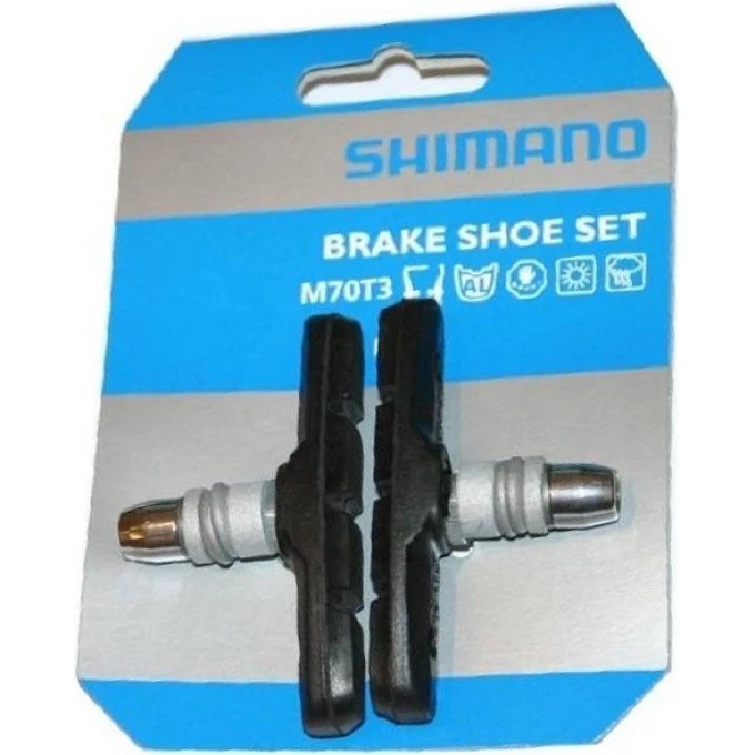 Тормозные колодки SHIMANO для v-brake, M70T3, пара Y8BM9810A