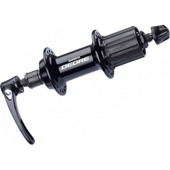 Втулка задняя SHIMANO DEORE, T610, 36 отверстий 8/9/10 скоростей QR, черный EFHT610AZBL
