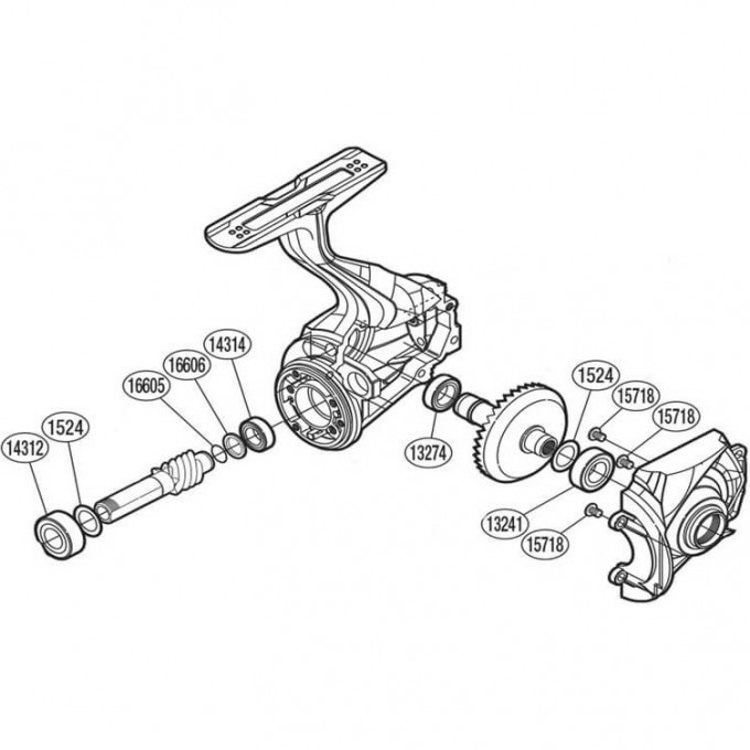 Запчасть для катушки SHIMANO BEARING SET набор подшипников PK0351