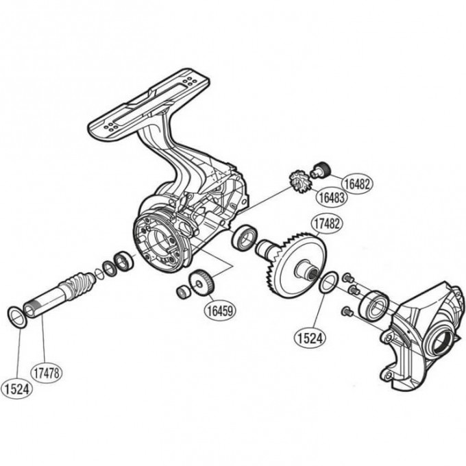 Запчасть для катушки SHIMANO GEAR SET набор шестеронок главной пары PK0338
