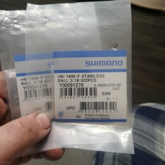 Шарик SHIMANO нержавейка 3/16", к HB-7400-F, 22 штуки Y00091270